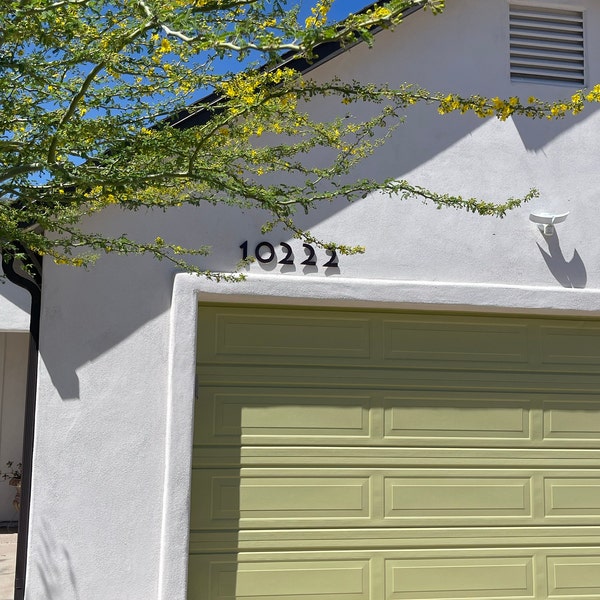 Mid Century Modern Address Numbers - Stoneware House Numbers - Custom ...