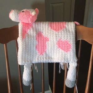 crochet cow blanket
