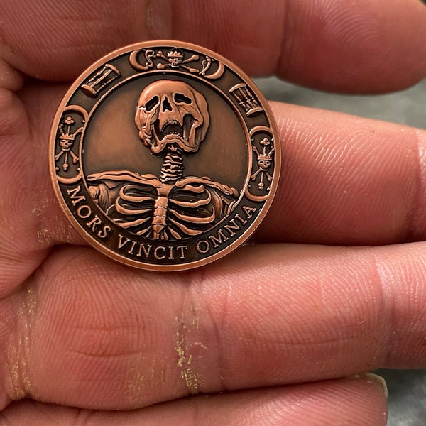 The Commemorative Coin Company Gedenkmünze „Memento Mori/Vivere“ – Antik-Silber, 3 Cm Durchmesser, In Sammlerkapsel