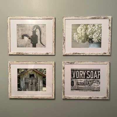 Set of 4 Farmhouse Bathroom Wall Decor, 5x7 or 8x10 - Etsy