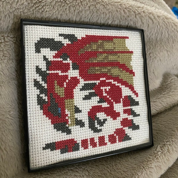 Rathalos Icon Monster Hunter Cross Stitch Pattern PDF Download, Video ...