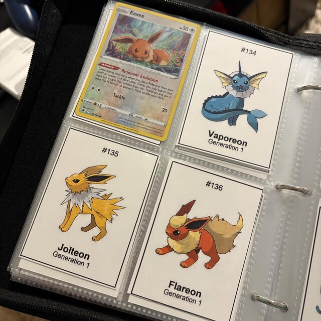 ポケモン全国図鑑1025：印刷可能なバインダーページとプレースホルダー