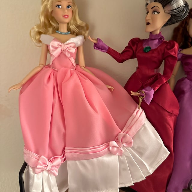 Cinderella Pink Ball Gown for 11.5" or 17" Dolls: Includes Petticoat & Hair  Bow - Etsy