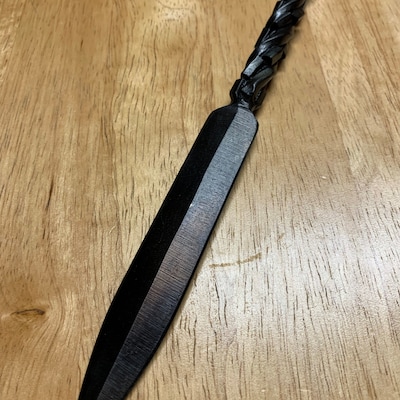 Hand Forged Metal Letter Opener Cube Twisted Handle Blacksmith - Etsy