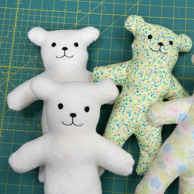 Teddy Bear Eyes/nose/face Set Machine Embroidery Design 2/3