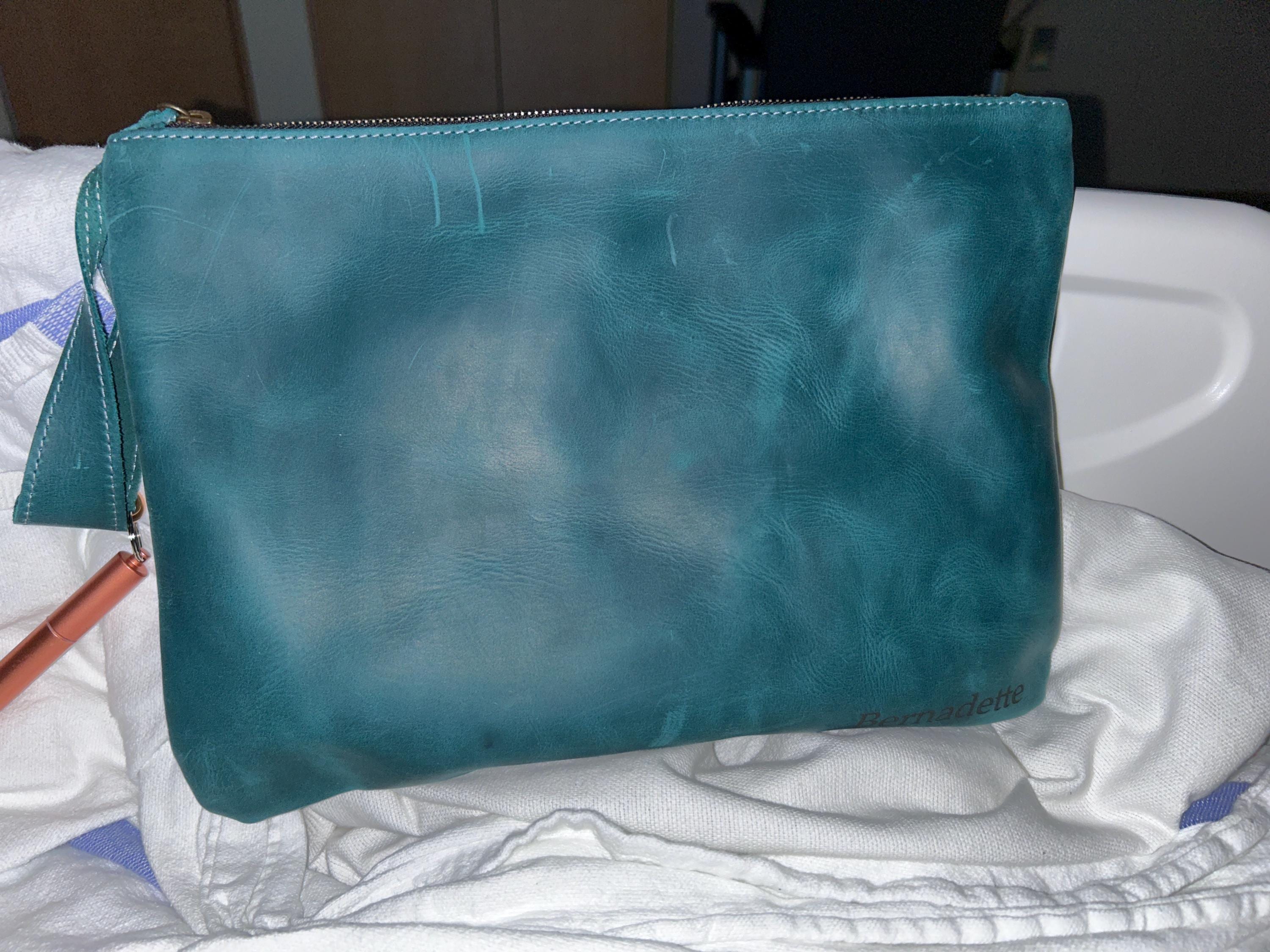 Leather personalized makeup bag,Leather cosmetic pouch,Makeup bag women,Makeup pouch custom,Personalized travel pouch,Leather clutch purse