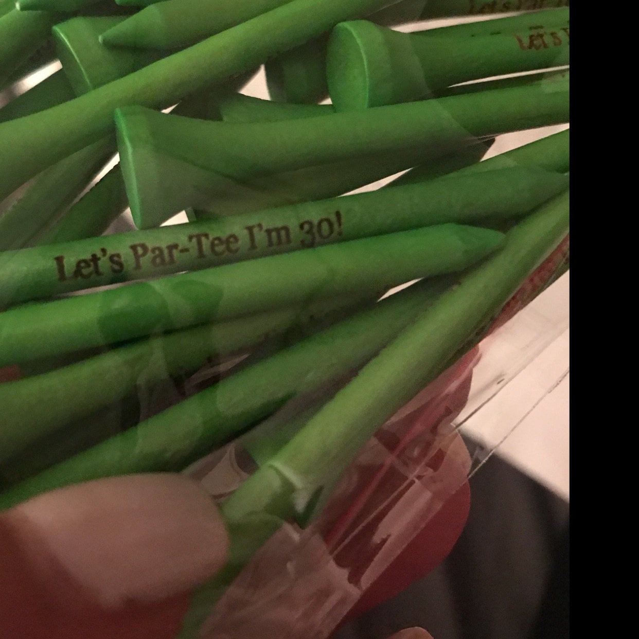 Set of 15 Personalized Golf Tees - Laser Engraved - 2.75 inch - Any Color