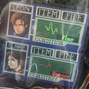 Resident Evil 2 Keychain, Leon Kennedy Keychain, Claire Redfield