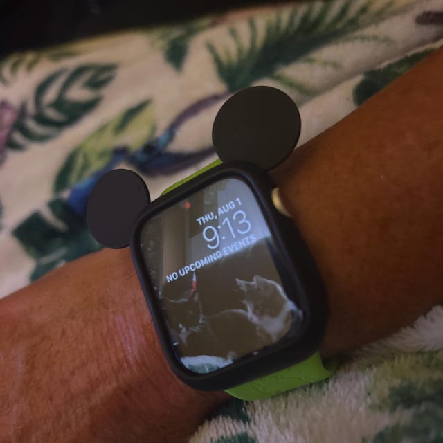 Black Mouse Mouse Apple Watch Ears Case for 38 40 42 44 Mm