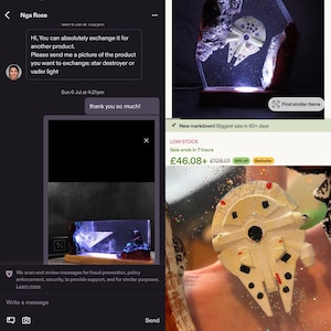 Taylor added a photo of their purchase