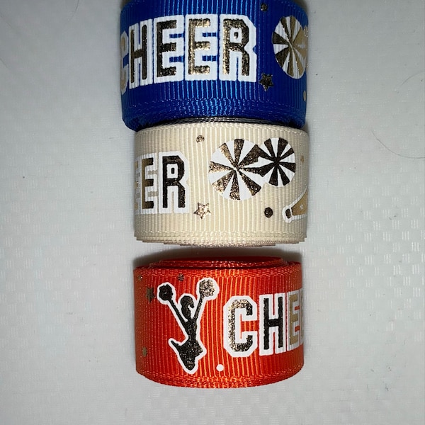 3 Yards -cheerleader - Grosgrain Ribbon - Your Choice Style - Single ...