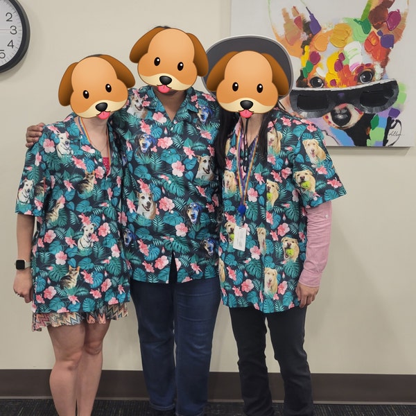 Dog Personalized Hawaiian Shirt Men, Short Sleeve Hawaiian Aloha Shirt ...
