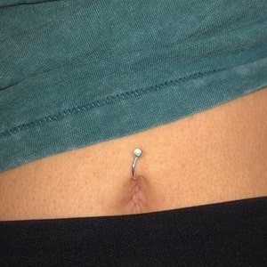 Pebble belly deals button ring