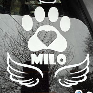 Autocollant Vinyle Angel Wings V3 – Découpe Matrice – Personnalisé – États-Unis
