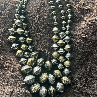 Gold-Toned AD Studded Necklace Set