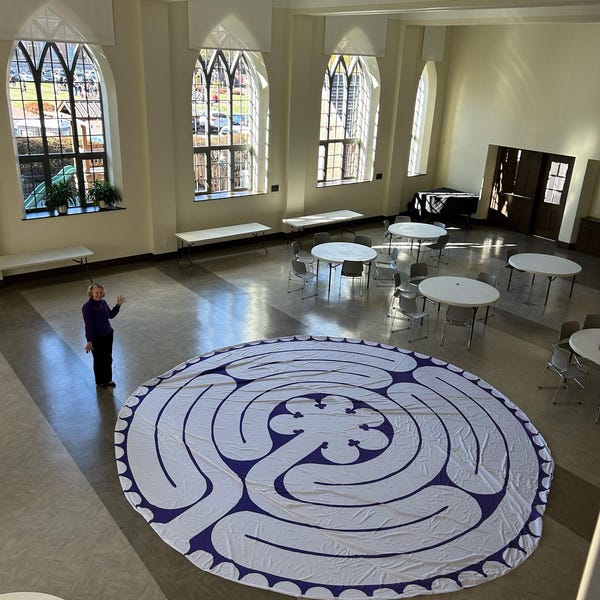 Custom MEDIUM Portable Labyrinth for Meditation at Home, MEDIUM SIZE ...