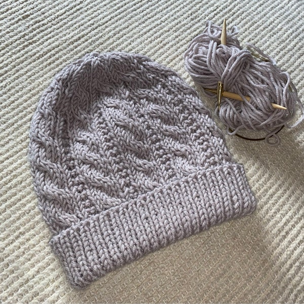 Oxford Road Toque | Knitting Pattern | Cables | Beginner - Etsy