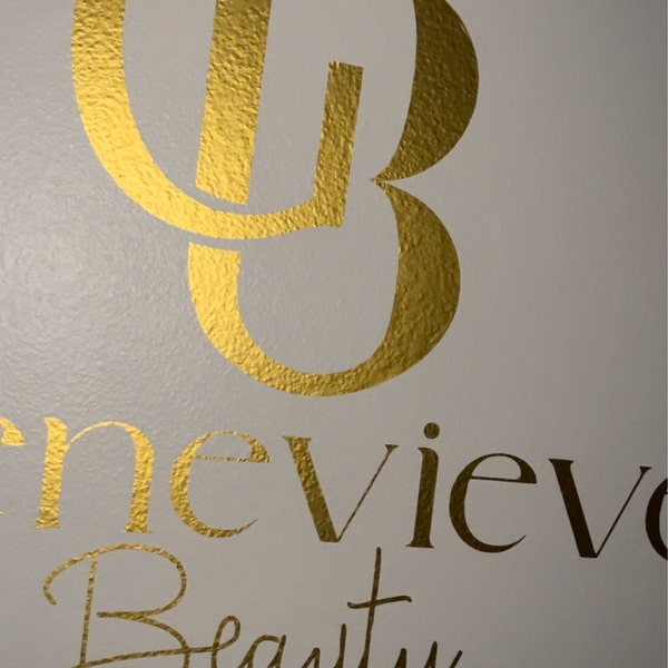 Company Name Logo Wall Decal Custom Text Window Sticker Custom Vinyl ...