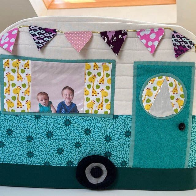 Vintage Caravan Sewing Machine Cover Free Pattern & Tutorial, Sewing Machine Cover tuyetnhan.co