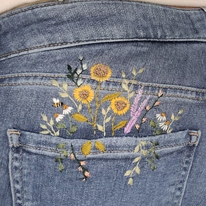 A Pocket Full of Posies Embroidery PDF & Pattern - Etsy