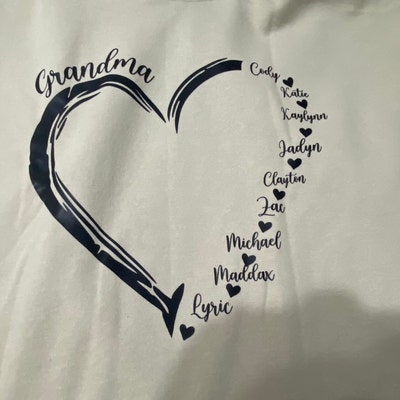 Grandma Hoodie With Grandkids Names, Custom Grandma Hoodie, Gift for ...