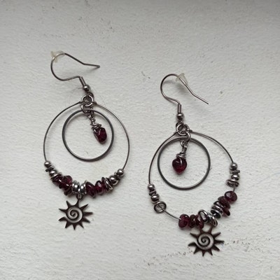 Boucles D'oreilles Créoles Originales – Acier Inoxydable – Argenté – Neuves