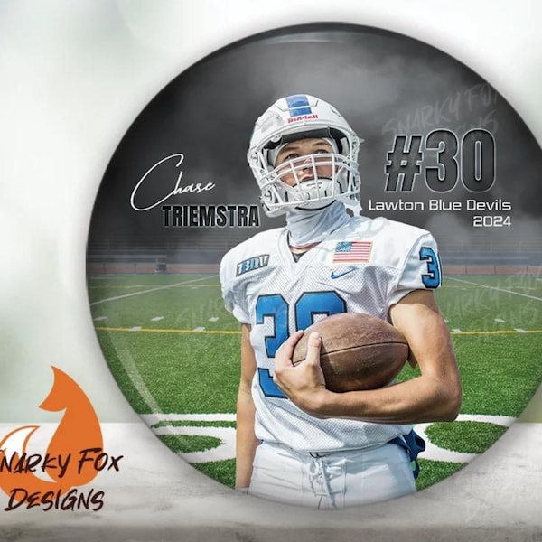 Football Team Custom Photo Pins - Etsy