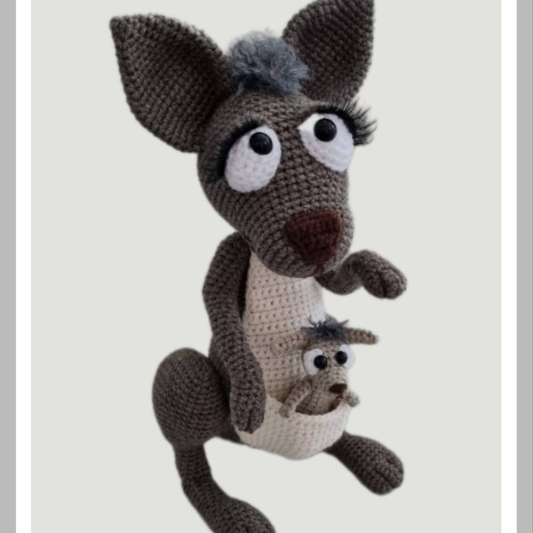 Amigurumi Pattern - Kanga Roo and Baby Roo - English Version - Etsy