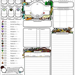Dnd 5e New Players Cheat Sheet : Beginners Quick Reference - Etsy