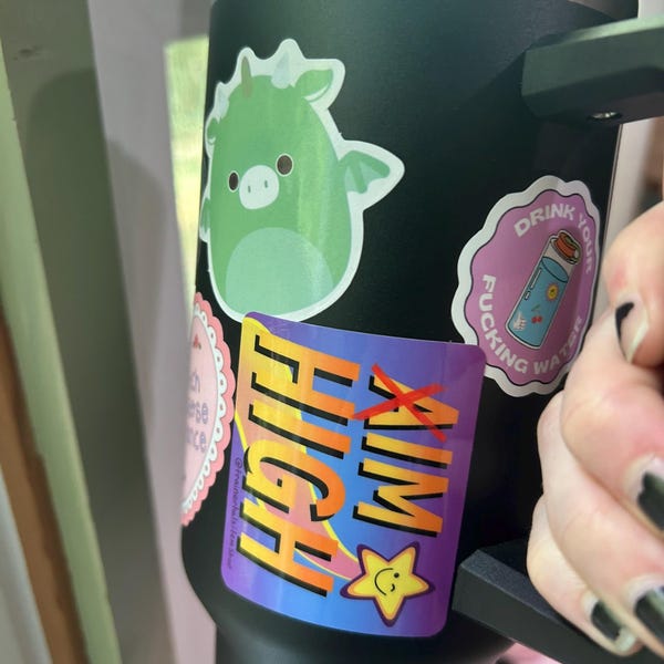Arms T. Rexin Sticker Neurodivergent Autistic Pride Waterproof Vinyl Dinosaur T Rex Adhd Posture