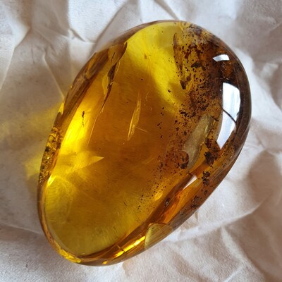 576 Natural Amber Pendant, Yellow White With Brown, 925 Sterling Silver