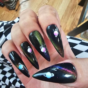 Egypt Rainbow Press on Nails Stiletto Nails Luxury - Etsy