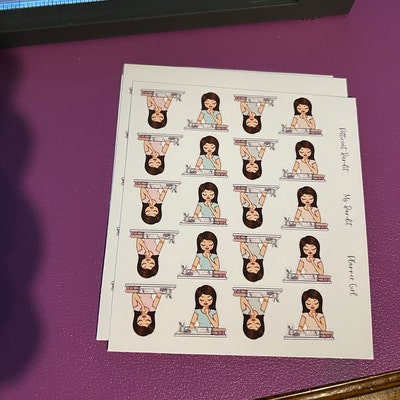 Printable Vertical Weekly Planner Sticker Kit Seance Foil Ready ...
