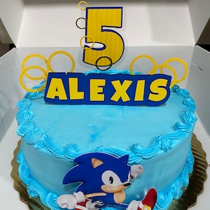 Sonic Cake Topper Party Sonic Etsy Espana Sonic Cake Topper Party Sonic Etsy Espana