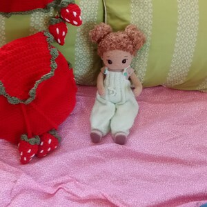 Кукла клубника крючком кукла амигуруми кукла ручной работы - Etsy
