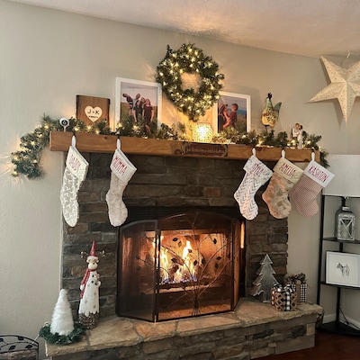 Farmhouse Stockings. Personalized Christmas Stockings. Gold - Etsy