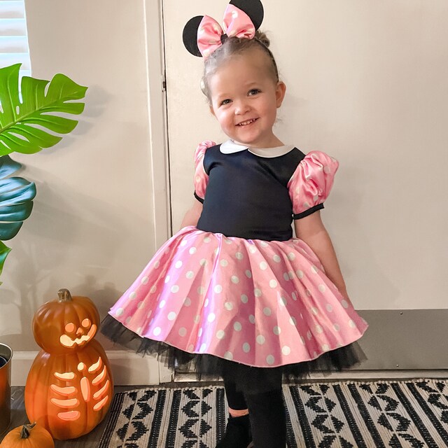 Minnie Mouse Dress and Headpiece Set for Toddlers, Minnie Birthday