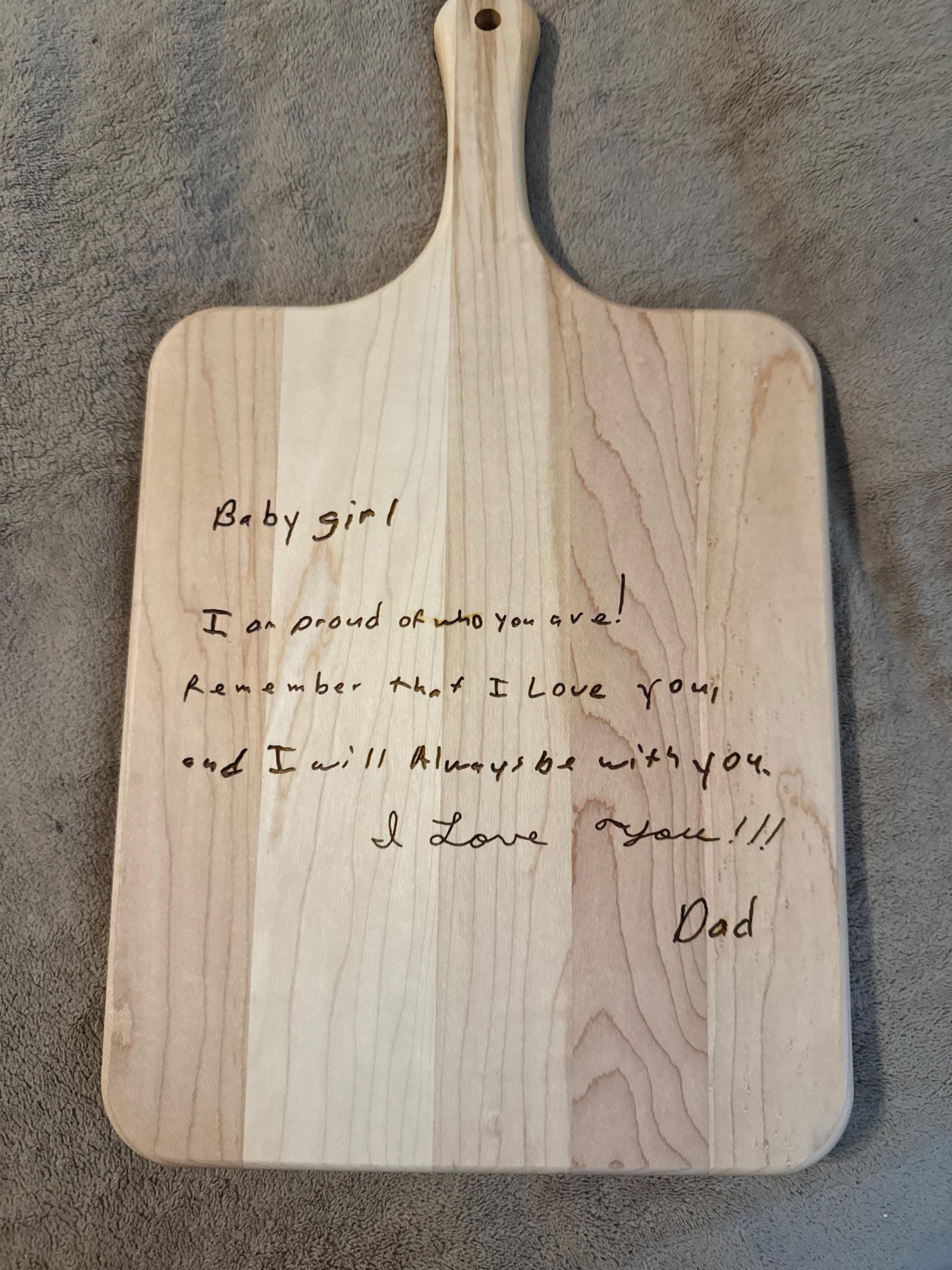 Personalized Recipe Wood Cutting Board: Engraved Family Keepsake