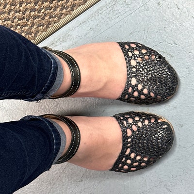 mexican woven leather sandals