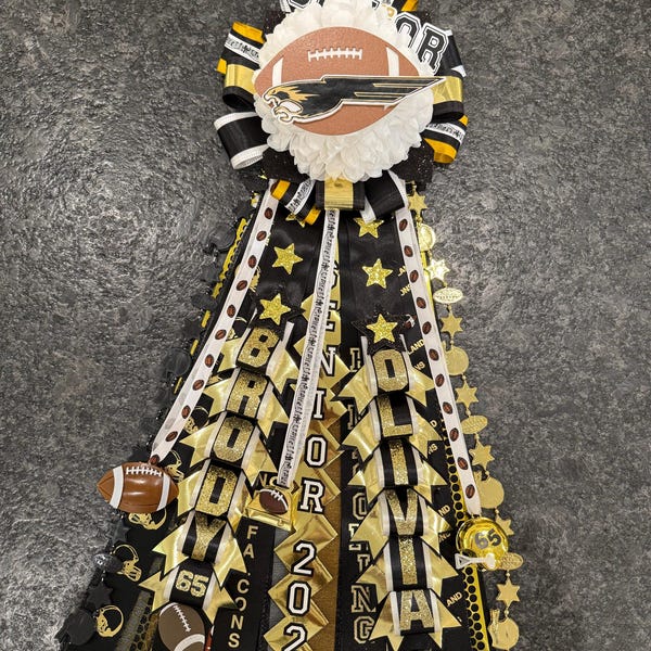 Senior Custom Homecoming Mums Cutouts, Senior Graduation Cap Hoco ...