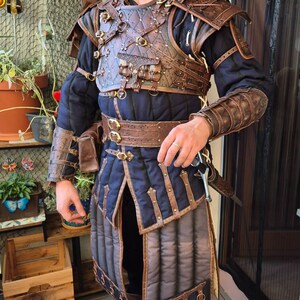 FULL SET Witcher Amor. Fantasy Armor, Leathr Armor With Gambeson