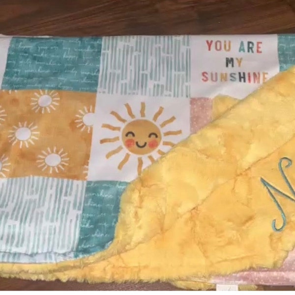 Sunshine Cheater Quilt Fabric - You Are My Sunshine - Multi - Suns ...