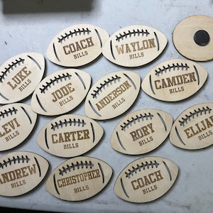 Football Keychain Bag Tag Laser Cut Digital File | Football SVG | Cute ...