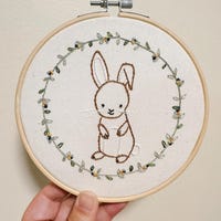 Little Bunny, Hand Embroidery PDF Pattern - Instant Digital Download ...