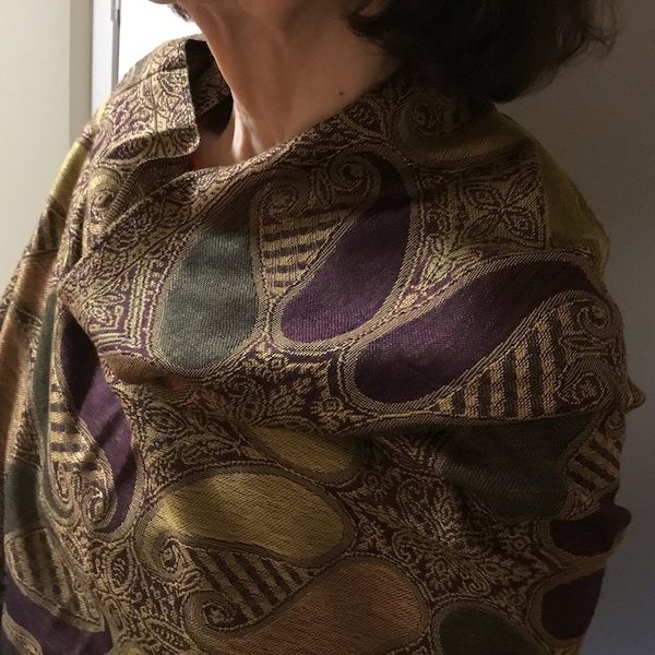 Pashmina Fine Wool Blend Elephant Weave
