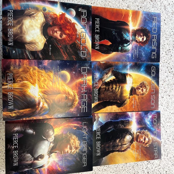 Red Rising Saga Dust Jackets and Tip-ins for American Hardcover Books ...