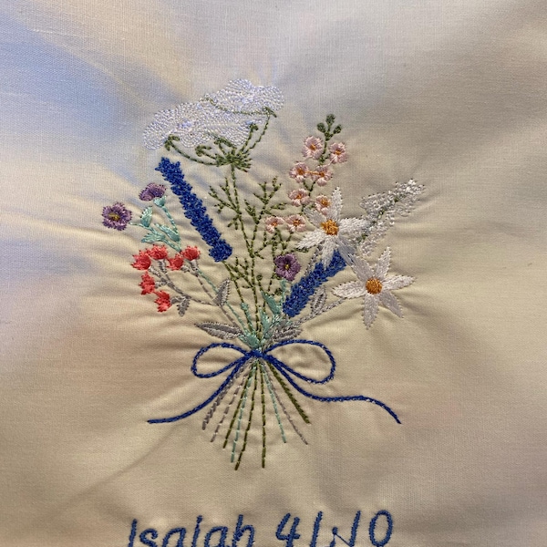 Wild Flower Bouquet Machine Embroidery Design Set, 2 Easter Floral ...