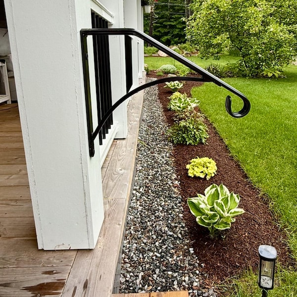 Textured Grab Rails Grab Rail Heavy Duty Steel Ornamental Easy Install With Hardware Paint ...