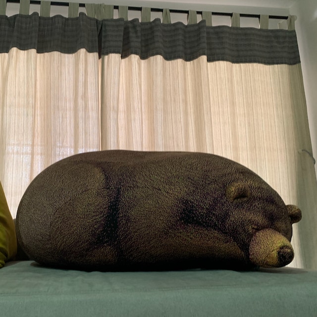 Sleeping Grizzly Bear Beanbag (phone Number Must Be Included for