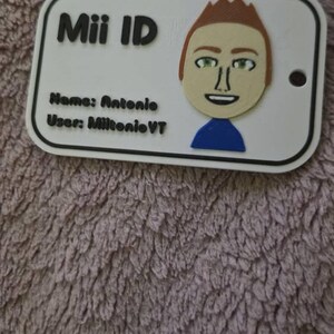 Personalized Nintendo Mii ID Card, Gift for Gamers, Tomodachi Life
